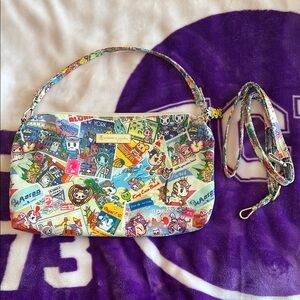 tokidoki x jujube Multicolor Printed Crossbody Pouch with Detachable Strap